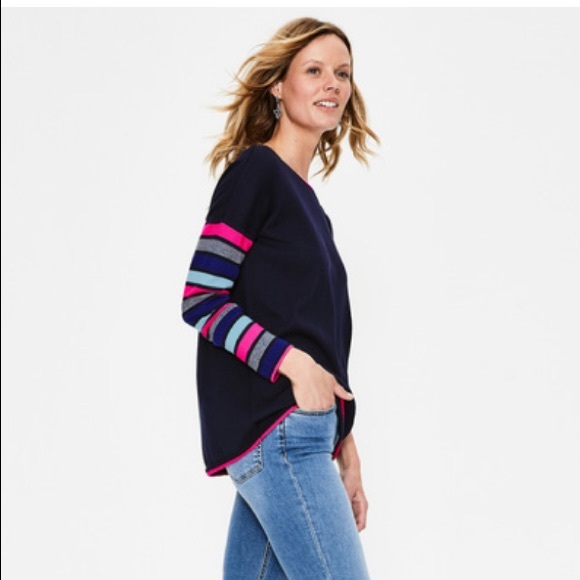 Boden NWT berwick sweater Navy stripe sz XL NWT Boden NWT berwick sweater Navy stripe sz XL NWT
